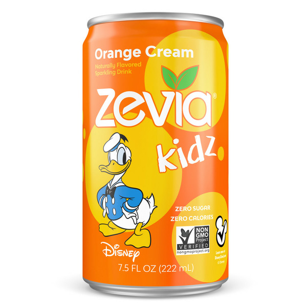 Zevia Kidz Zero Calorie Orange Cream Sparkling Drink Same-Day