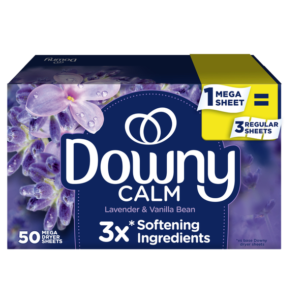Downy Infusions Mega Dryer Sheets, CALM, Lavender Same-Day