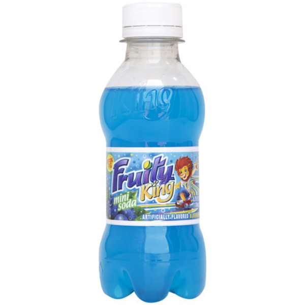 Fruity King Mini Soda, Blueberry