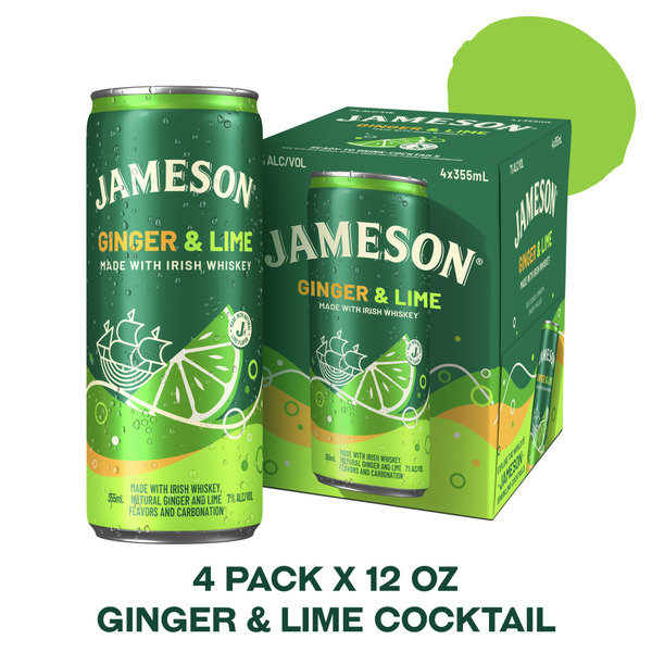 Jameson Ginger and Lime Ready to Drink Irish Whiskey Cocktail Same