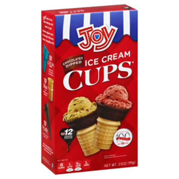 Joy Ice Cream Cups, Chocolate Dipped
