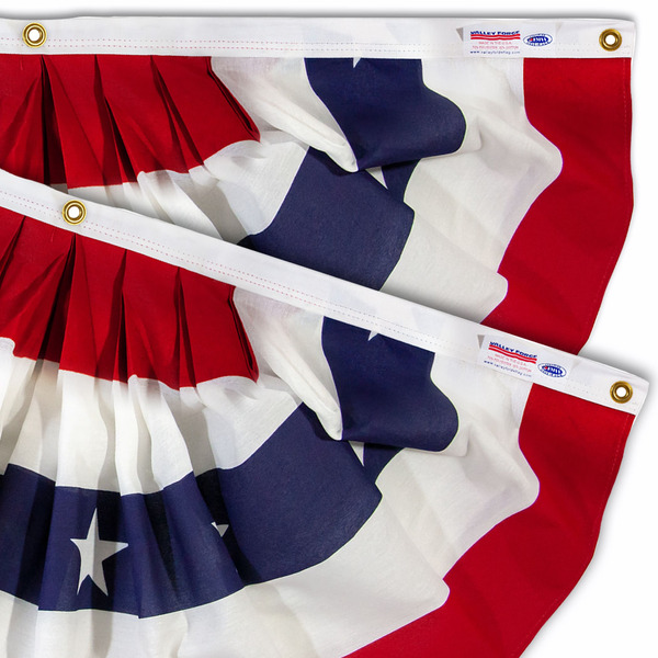 Valley Forge 2 -Pack 2.92-ft W x 1.42-ft H American Bunting flag