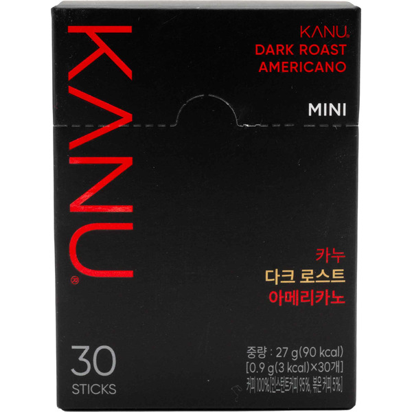 Kanu Mini Dark Roast Instant Americano Coffee Sticks