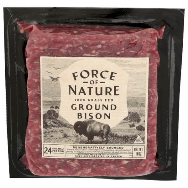Force Of Nature Meats Grass Fed Ground Bison