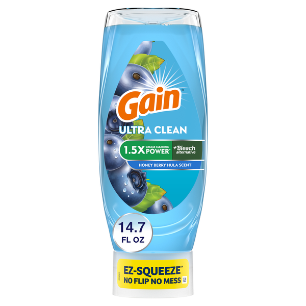 Gain EZ-Squeeze Dishwashing Liquid Dish Soap, Honeyberry Hula Same
