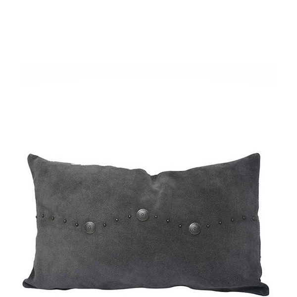 Paseo Road Western Suede Antique Silver Concho Lumbar Pillow