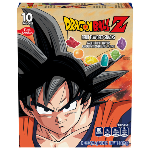 Betty Crocker Dragon Ball Z Fruit Flavored Snacks Same-Day
