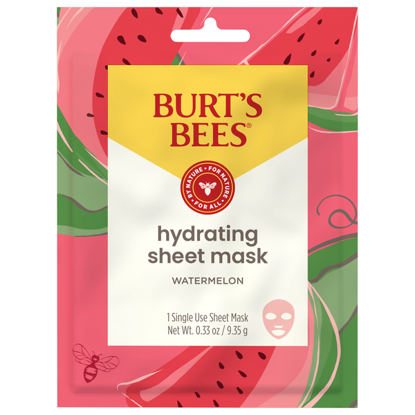 Burt's Bees Sheet Mask, Hydrating, Watermelon - 0.33 oz