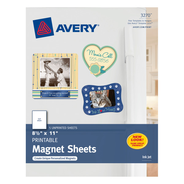 Avery-Dennison 8.5" X 11" Personal Creations Ink Jet Magnet Sheet