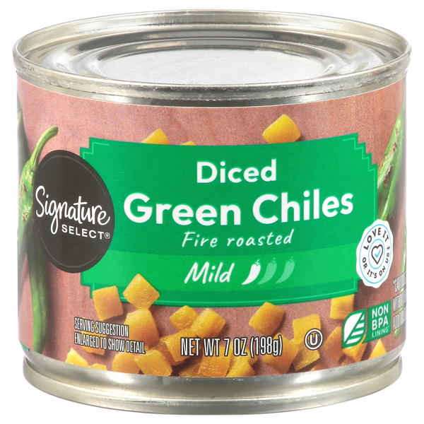 Signature SELECT Green Chiles, Diced, Mild