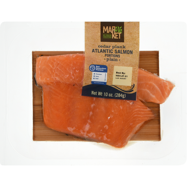 Market 32 Atlantic Salmon, Cedar Plank, Plain Same-Day Delivery or