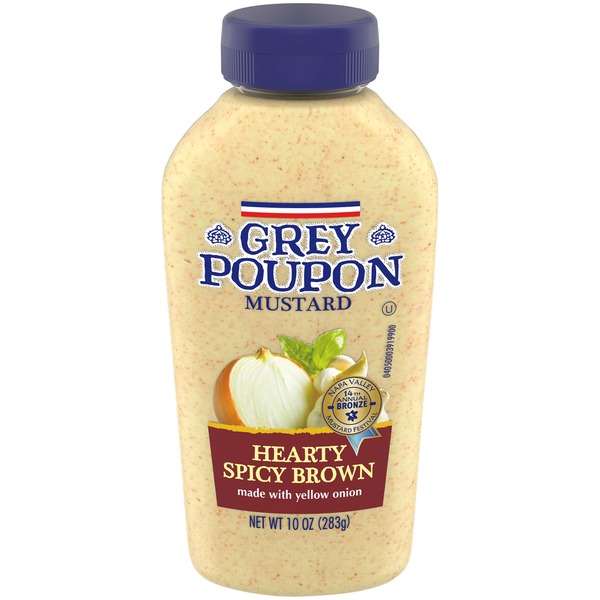 Grey Poupon Hearty Spicy Brown Mustard (10 oz) Instacart