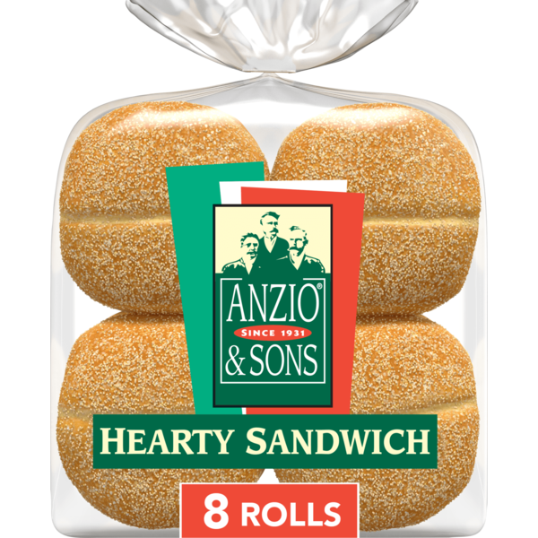 Anzio & Sons 8 count, Hearty Sandwich Rolls Same-Day Delivery or