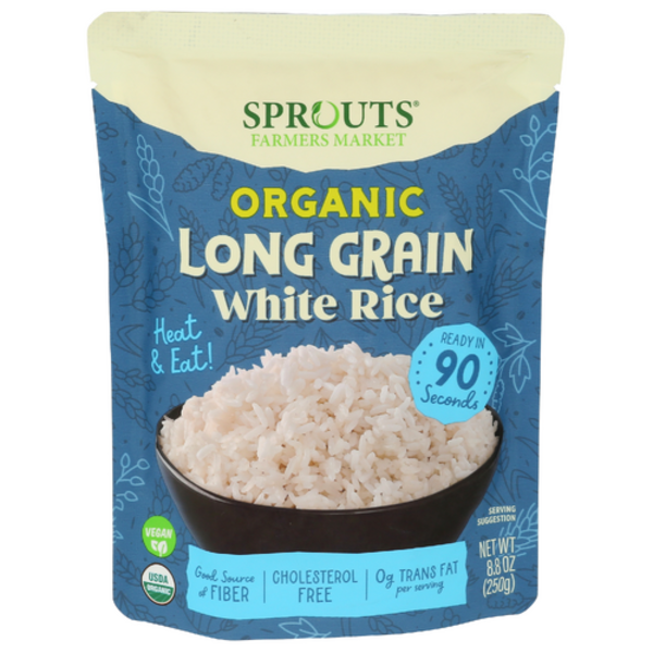 Sprouts Farmers Market Sprouts Organic Long Grain White Rice Heat & Eat ...