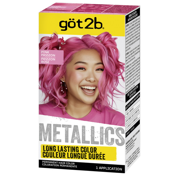 Schwarzkopf göt2b Metallics Permanent Hair Dye, M87 Pink Passion