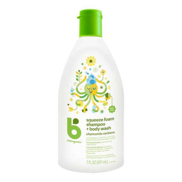 babyganics foaming shampoo and body wash