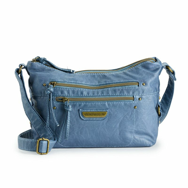 Stone & Co. Smokey Sophia Crossbody Hobo Bag, Blue