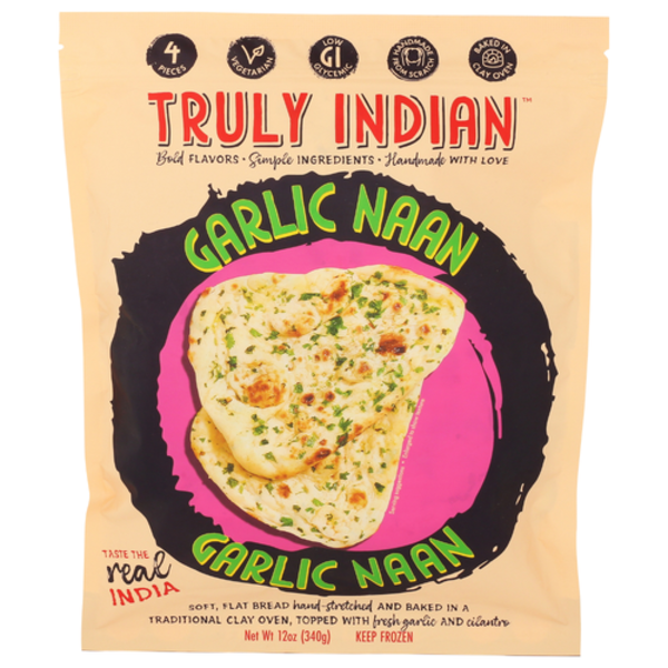 Truly Indian Garlic Naan 4 Pieces