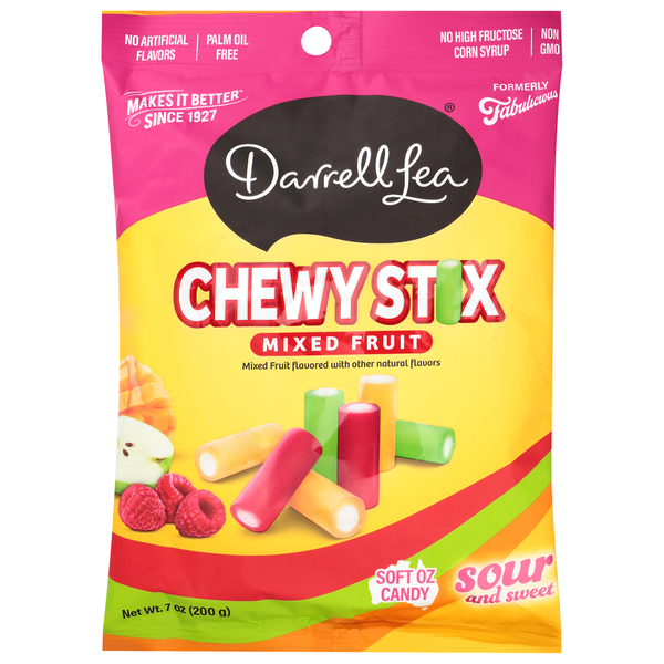 Darrell Lea Mixed Fruit Chewy Stix