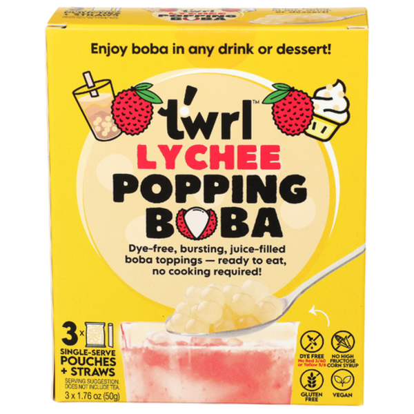 Twrl Milk Tea Lychee Popping Boba