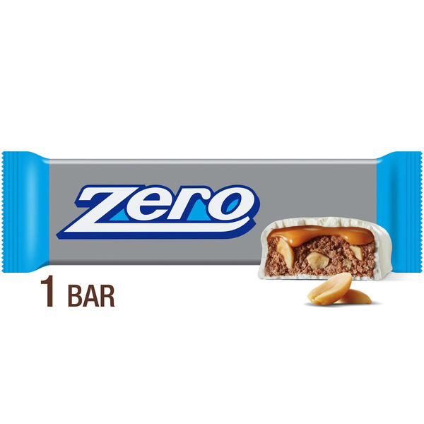 ZERO White Fudge, Caramel, Peanut and Almond Nougat Candy Bar