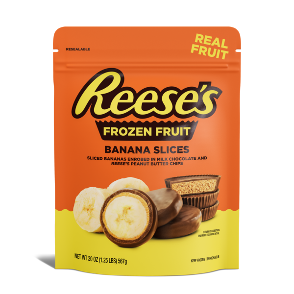 Reese's Frozen Fruit Banana Slices in Milk Chocolate
