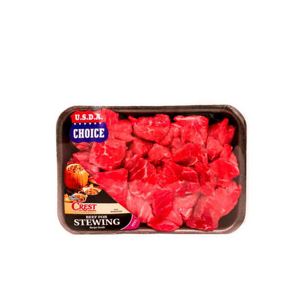 Crest Foods Certified Angus Beef Choice Lean Stew Meat Same-Day ...