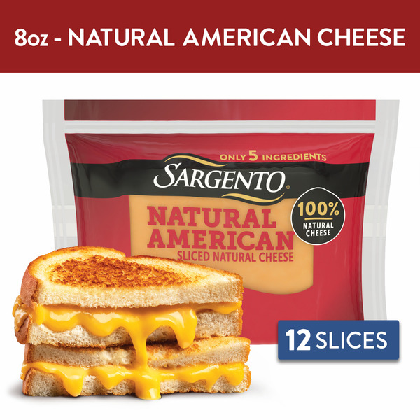 Sargento Natural American Sliced Cheese, 12 Slices
