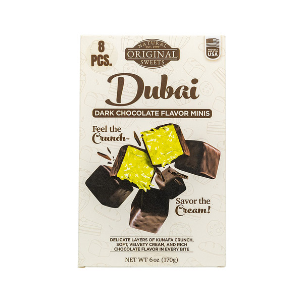 Original Natural Sweets Dubai Dark Chocolate Flavor Minis Bars