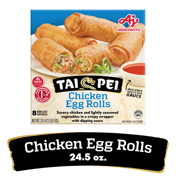 Ajinomoto Tai Pei Egg Rolls Chicken, Box