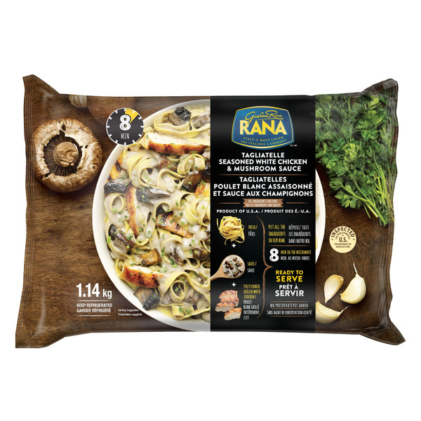 Rana Meal Solutions Tagliatelle Seasoned White Chicken & Mushroom Sauce Pasta Meal Kit 1.15 kg
