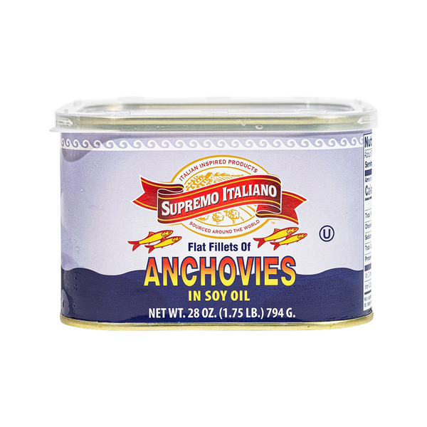 Supremo Italiano - Anchovies in Soy Oil - 28 oz