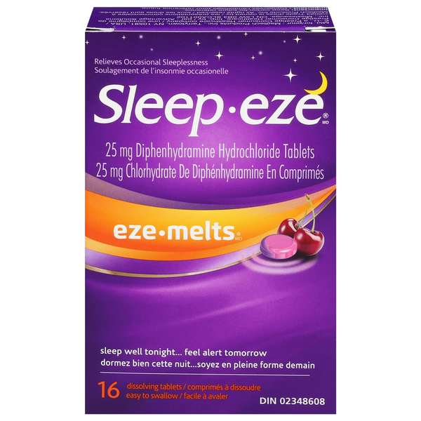 Sleep-eze Sleep Aid, 25 mg, Tablets Same-Day Delivery | Rexall
