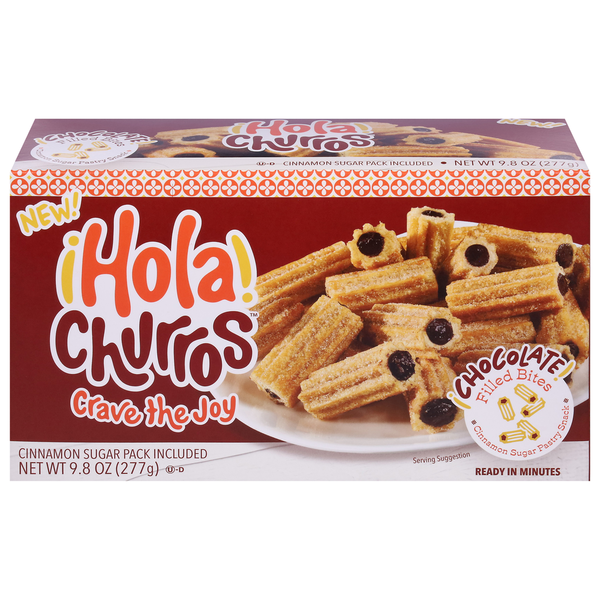 Hola! Churros® Pastry Snack, Chocolate Filled, Bites Same-Day