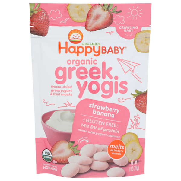 Happy Baby Strawberry Banana Greek Yogurt Snacks Same-Day Delivery