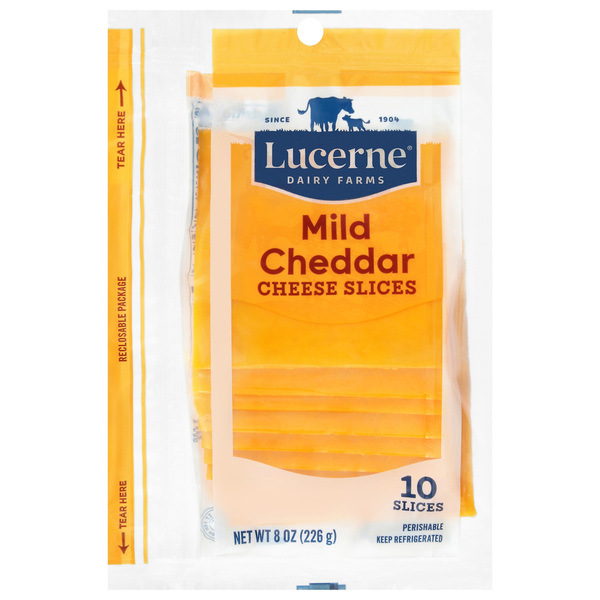 Lucerne Cheese, Slices, Mild Cheddar