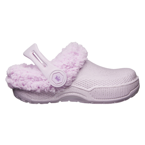 ALDI Lily & Dan Chs Warm Lined Glitter Clogs Purple SameDay Delivery