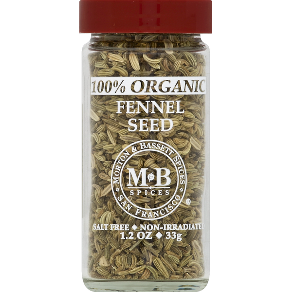 Morton & Bassett Spices Fennel Seed, 100% Organic