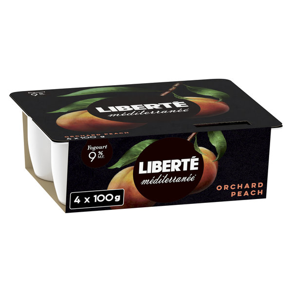 Liberté Méditerranée 9% MF Yogurt, Orchard Peach Same-Day Delivery