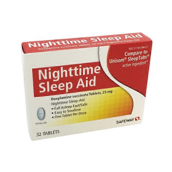 Signature Home Doxylamine Succinate 25 Mg Nighttime Sleep-aid Tablets ...