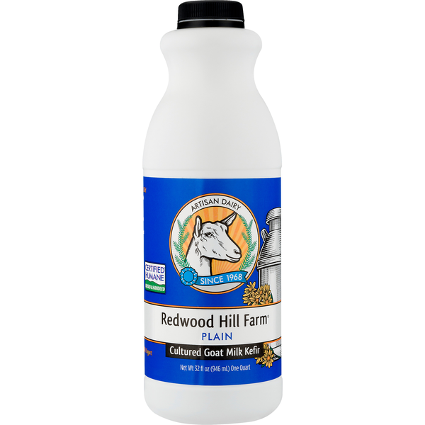 Redwood Hill Farm Kefir, Cultured Goat Milk, Plain (32 oz) from Sprouts