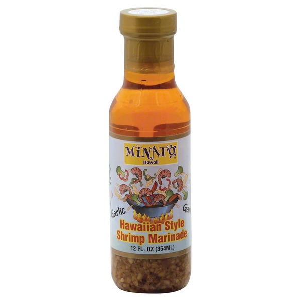 Minato Hawaii Marinade, Shrimp, Hawaiian Style, Garlic, Bottle (12 oz