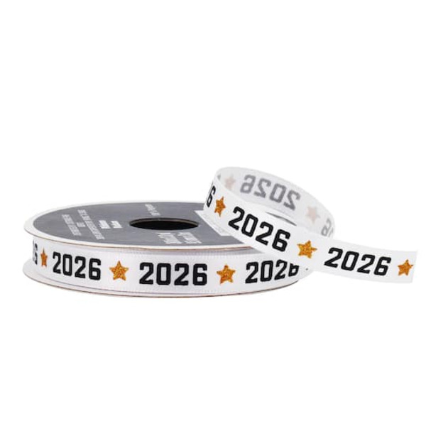 Michaels Celebrate It 2026 Graduation Satin Ribbon, 3/8 x 3.3 yd ...