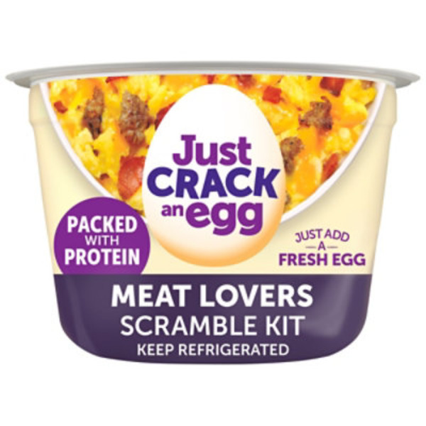 Ore-Ida OrJust Crack An Egg Sharp Cheddar Cheese Pork Sausage & Bacon Protein Packed Scramble Kit