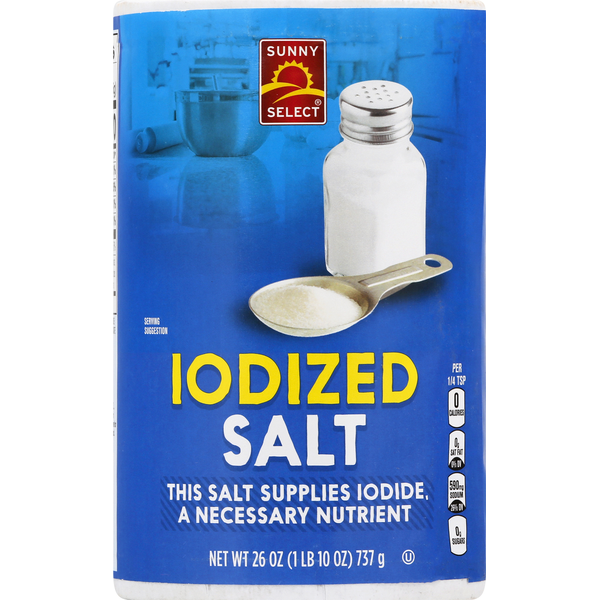 Sunny Select Salt, Iodized Same-Day Delivery or Pickup | FoodMaxx