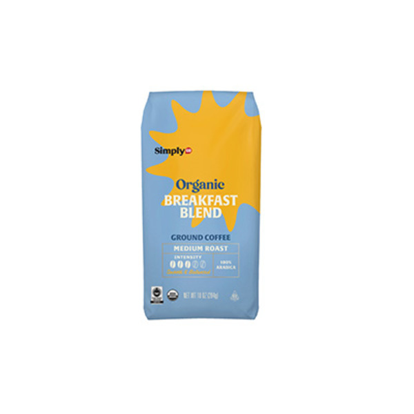 SimplyO Organic Breakfast Blend Medium Roast Ground Coffee