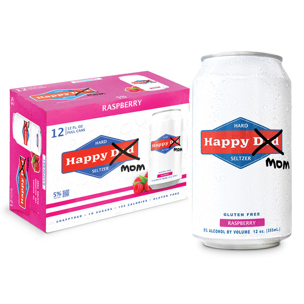 Happy Dad Hard Seltzer Happy Mom Raspberry Same-Day Delivery or