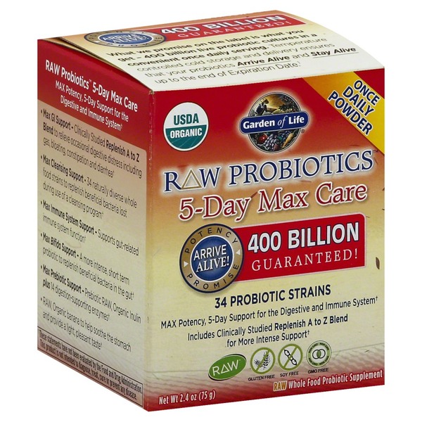 Garden Of Life 5 Day Max Care Powder 2 4 Oz Instacart