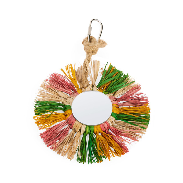 You & Me Straw Hanging Mirror Toy