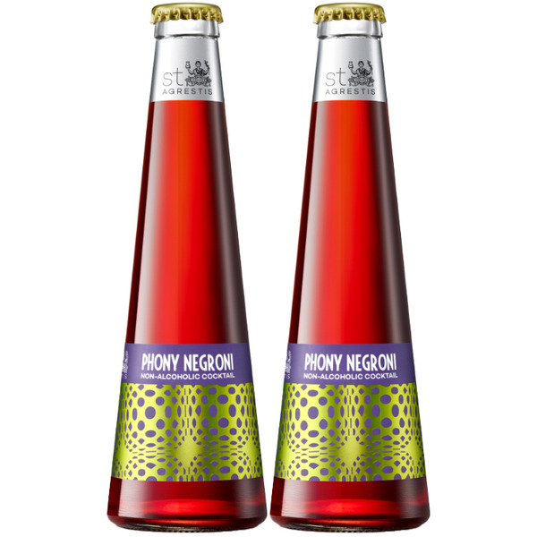 St Agrestis Non-Alcoholic Phony Negroni Cocktail Same-Day Delivery